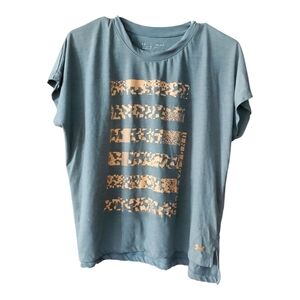 Under Armour Womens Loose Fit Hi-Low Hem Short Sleeve T‎ Shirt Gray Sz MED